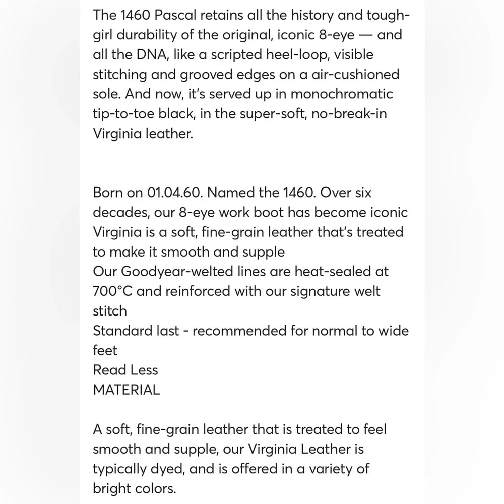 🎀 Dr. Martens 1460 Pascal Mono Pink Lace up Boots - Picture 13 of 13